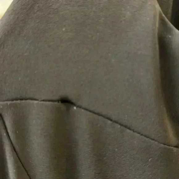 Cabi Women's Medium Black Jersey Empire Waist Knee Length Dress Size small - Picture 7 of 8